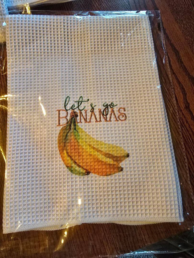 Kitchen towel Let's go bananas Marsha's Crafts, 16 x 24