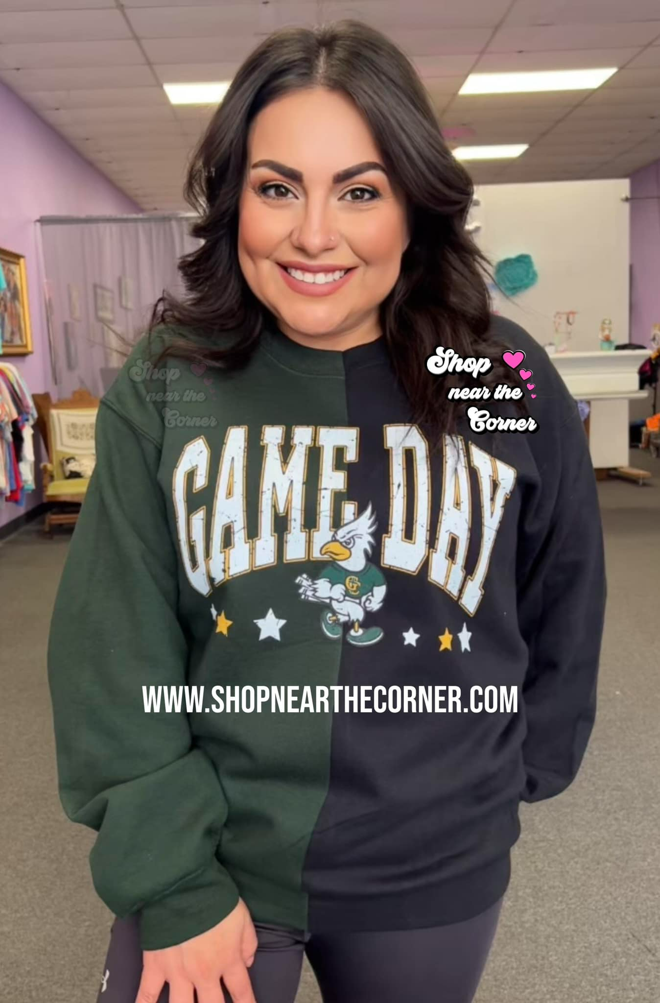 Split Crewneck- Game Day Jays