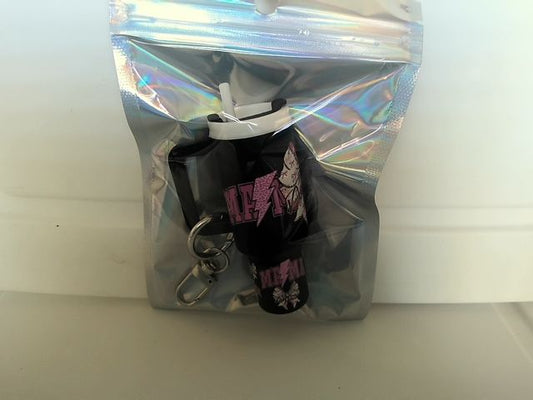 Black Tumbler Keychain Grace's bead Shop