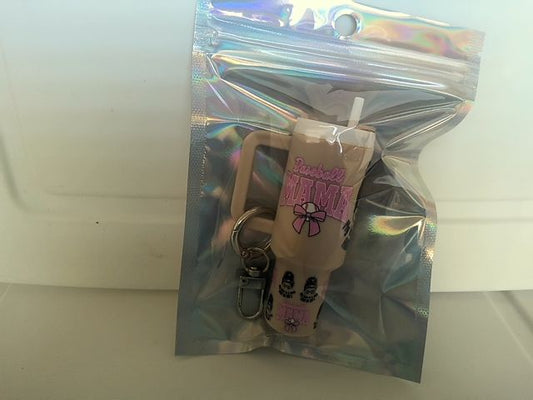 Tan Tumbler Keychain Grace's bead Shop