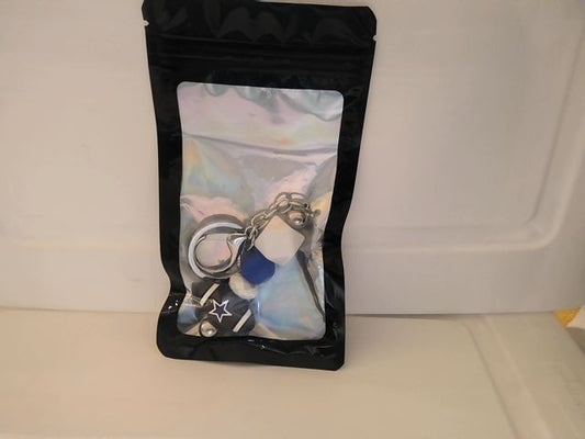 Silver Sport Keychain Grace's bead Shop