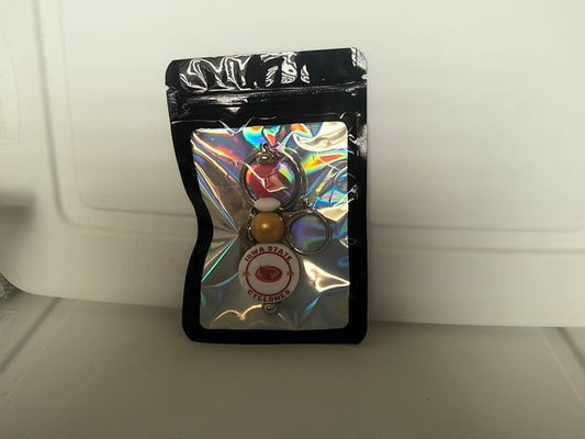 Silver Sport Keychain Grace's bead Shop