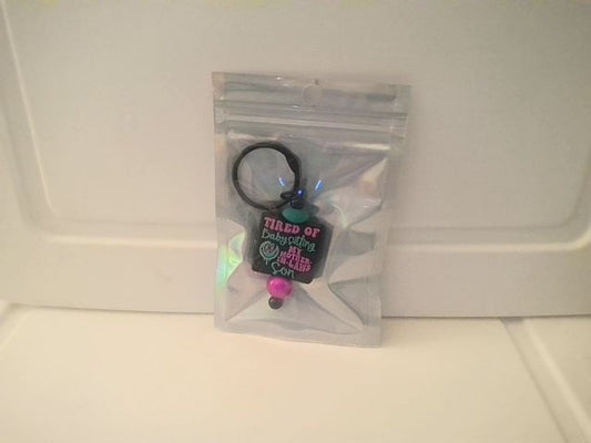Black Small Keychain Grace's bead Shop