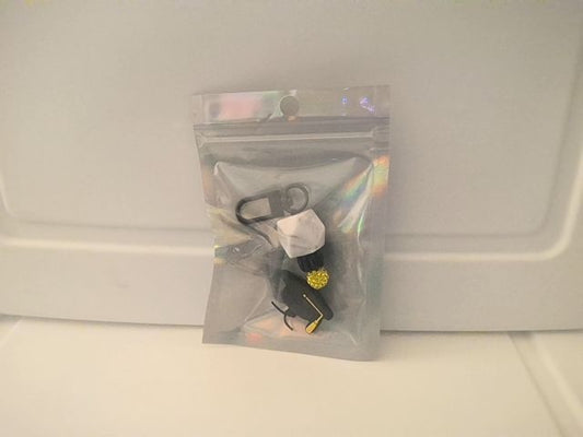 Black Zipper Pulls Grace's bead Shop