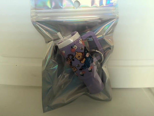 Light Purple Tumbler Keychain Grace's bead Shop